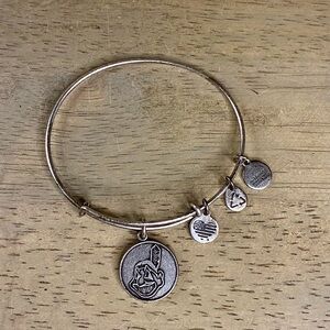 ALEX & ANI Cleveland Indians Bracelet MLB Chief Wahoo Expandable Made USA